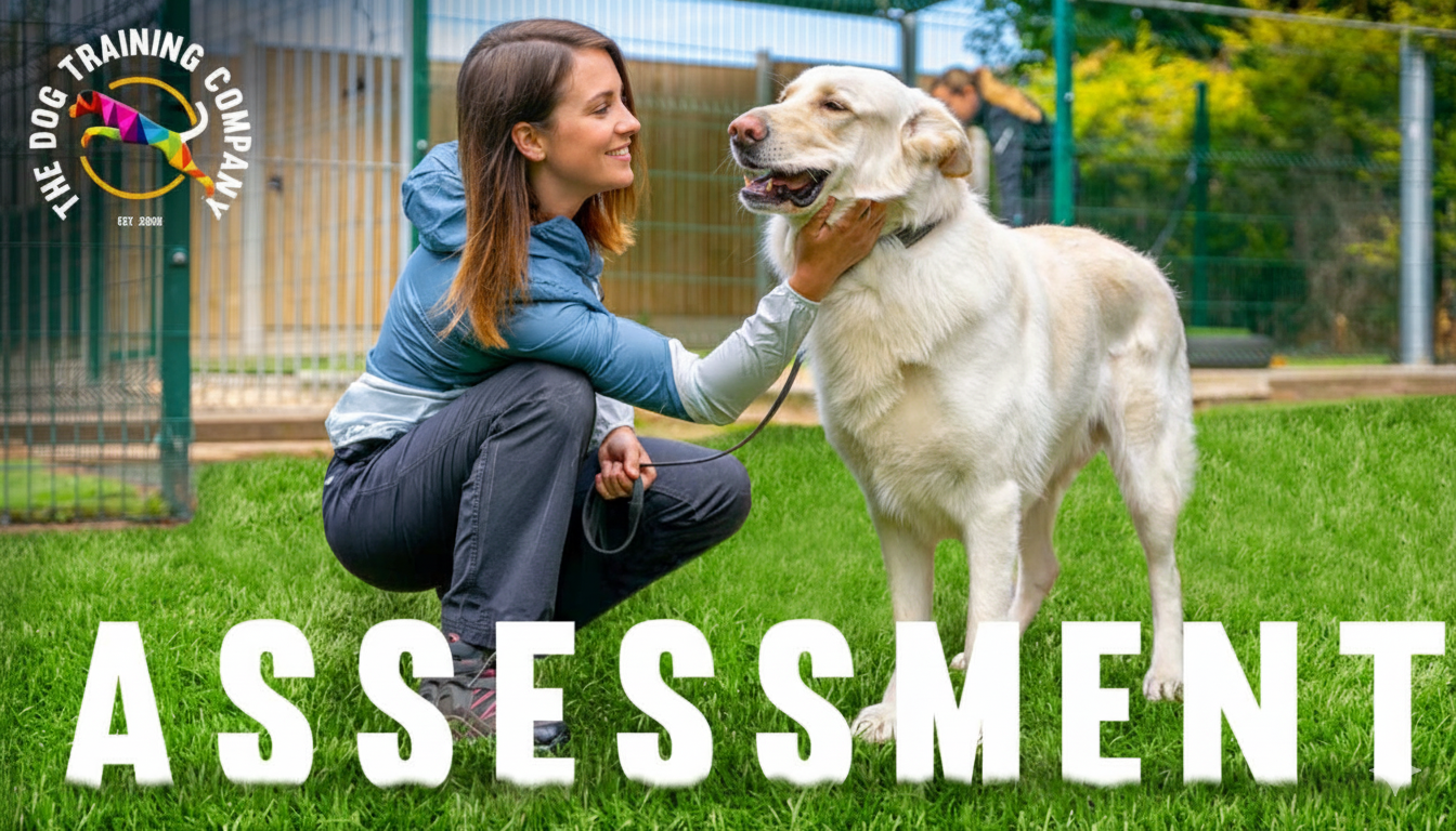 Load video: Our film about what happens in one of our pre-training assessments. The video explains about how all our training begins with an assessment to establish the needs of the dog and the owner.
